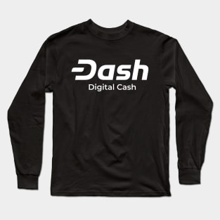 Dash Digital Cash - Cryptocurrency Logo Long Sleeve T-Shirt